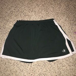 dark green skort